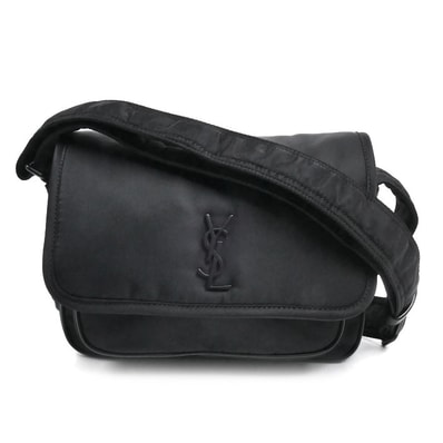 SAINT LAURENT サンローラン ニキ スモールメッセンジャー ショルダーバッグ ブラック 776611FACKH1000 メンズ【中古】【美品】