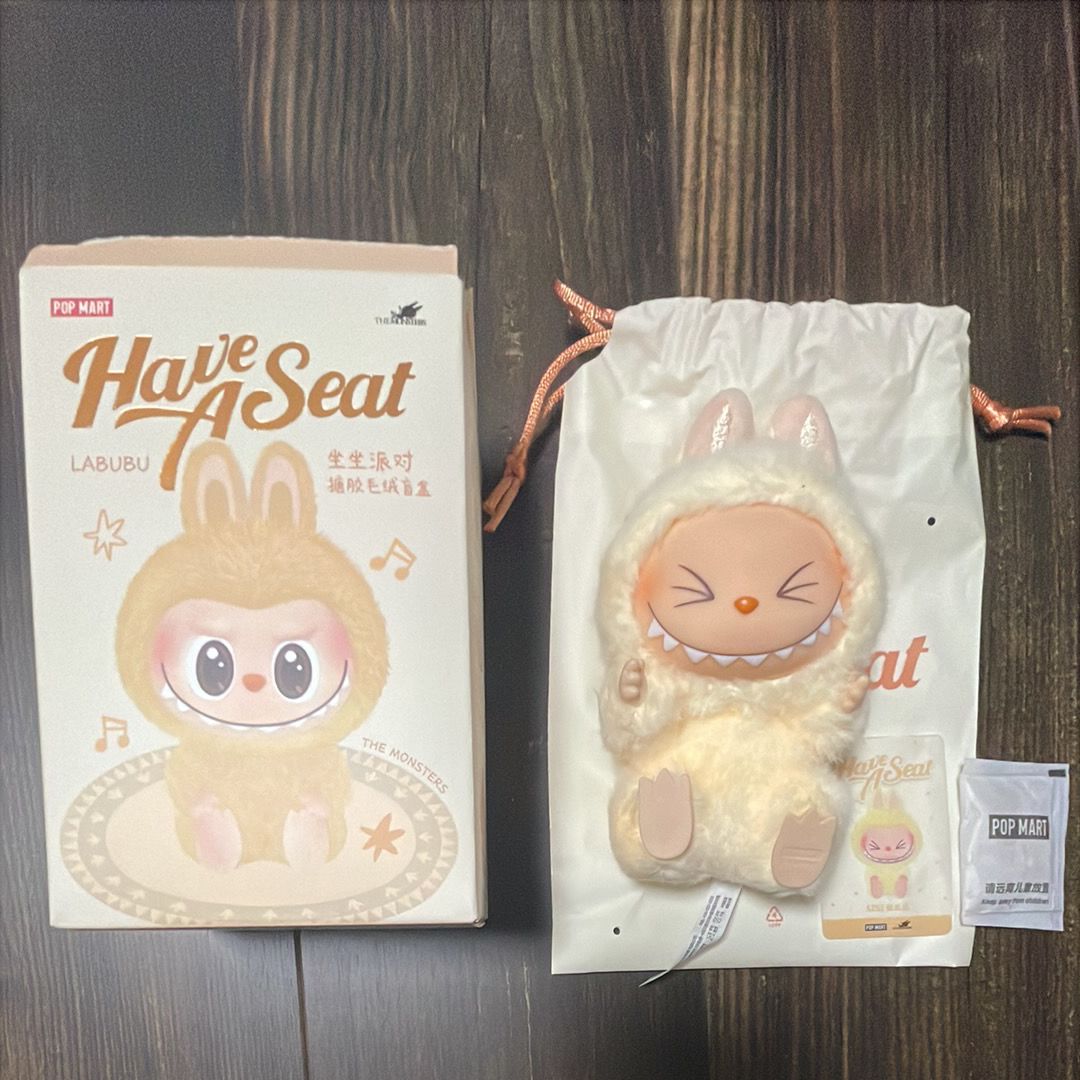POP MART THE MONSTERS (LABUBU) Have a Seat Plush Series SISI
