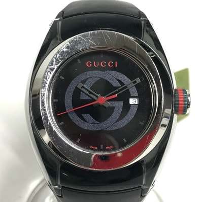 グッチ GUCCI シンク YA137301 レディースウォッチ メンズウォッチ 腕時計 ラバー ブラック