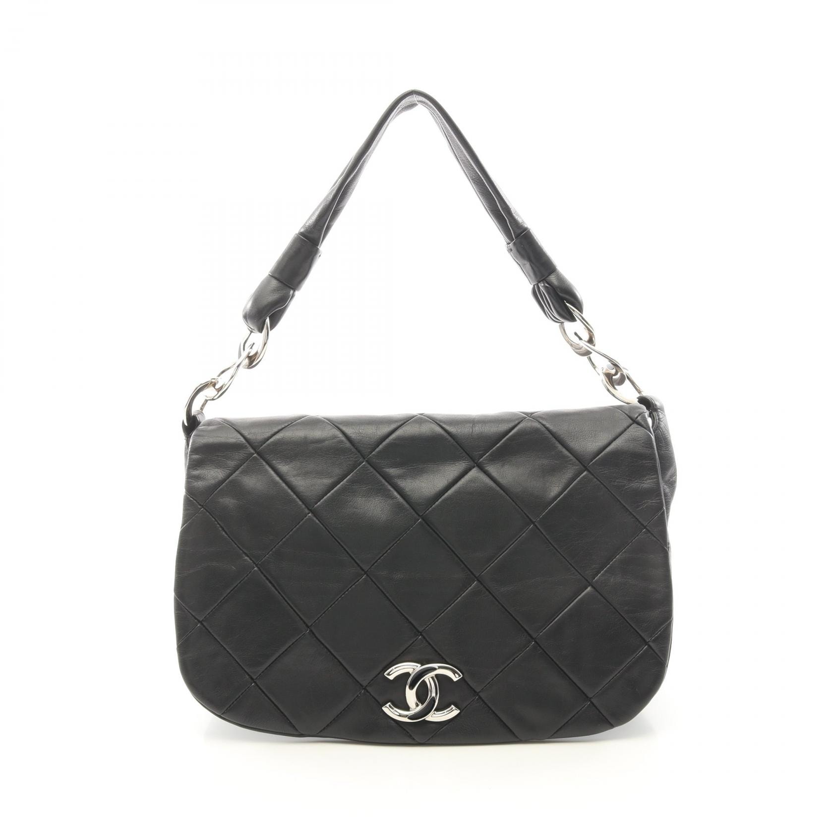 シャネル CHANEL マトラッセ ショルダーバッグ バッグ ラムスキン(羊革) レディース ブラック系 【中古】