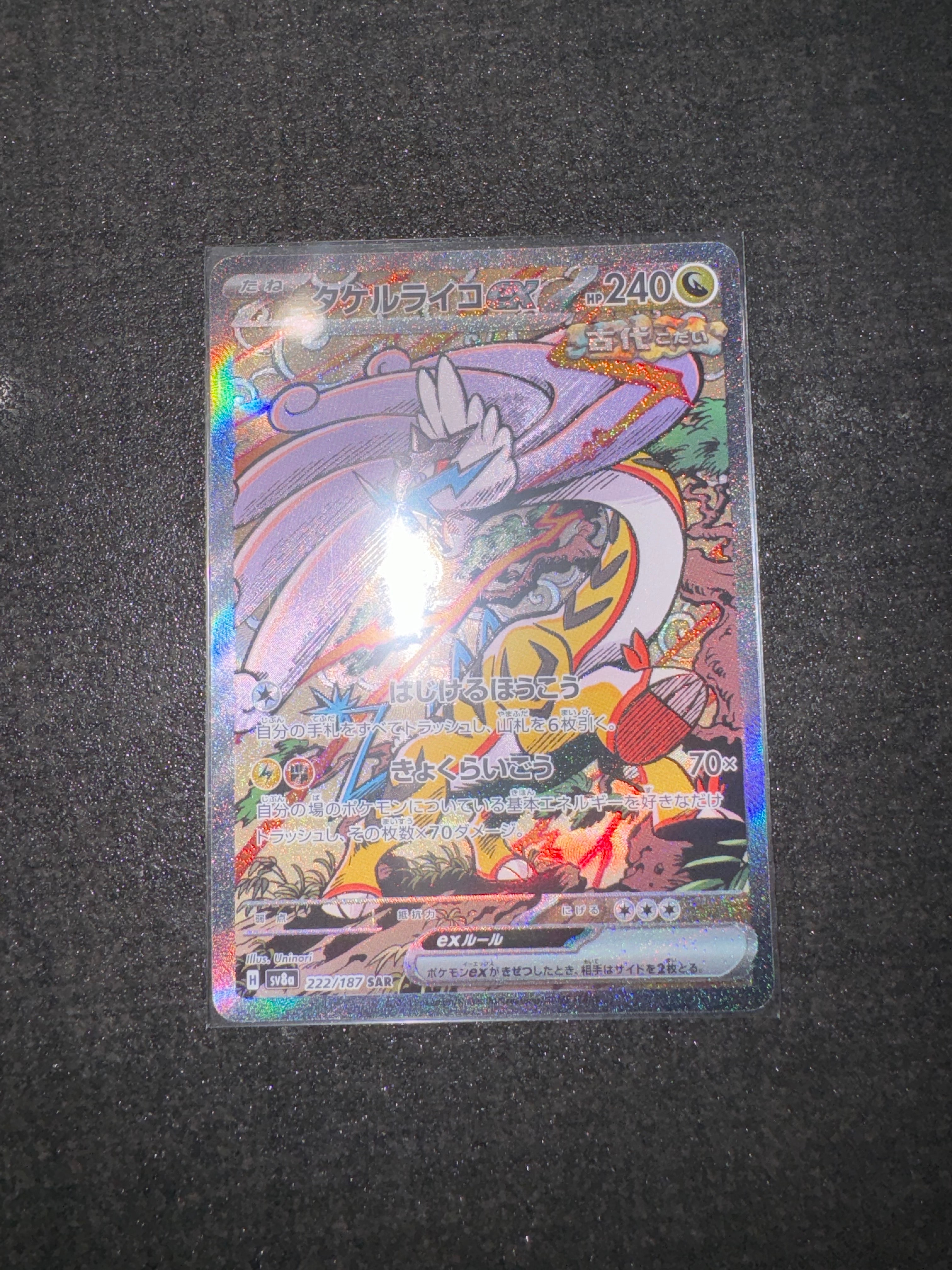 タケルライコex SAR [SV8a 222/187](ハイクラスパック「テラスタルフェスex」)