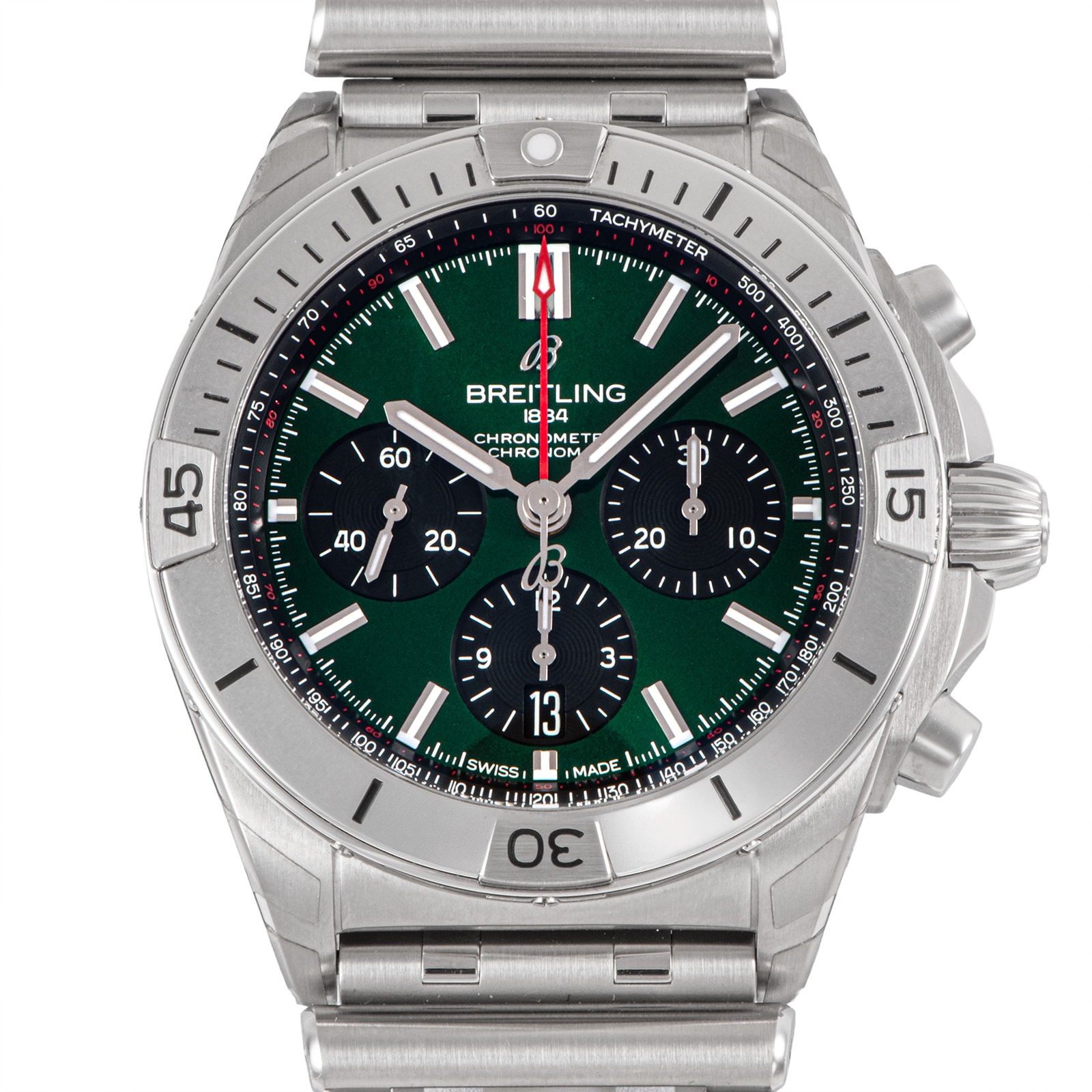 【新品】BREITLING ブライトリング 保証書2026年 クロノマット B01 42 AB0134101L1A1(AB0134) ステンレススチール【中古】