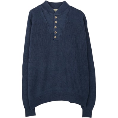 古着 70~80年代 エルエルビーン L.L.Bean リブ編み ハーフボタン コットンニットセーター USA製 メンズXL相当 ヴィンテージ/eaa654441