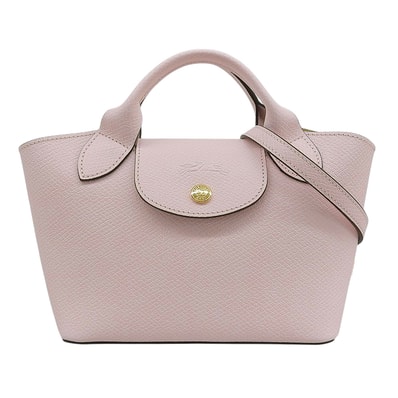ロンシャン 美品 レザー エピュレ XS 2WAY トートバッグ レディース ピンク