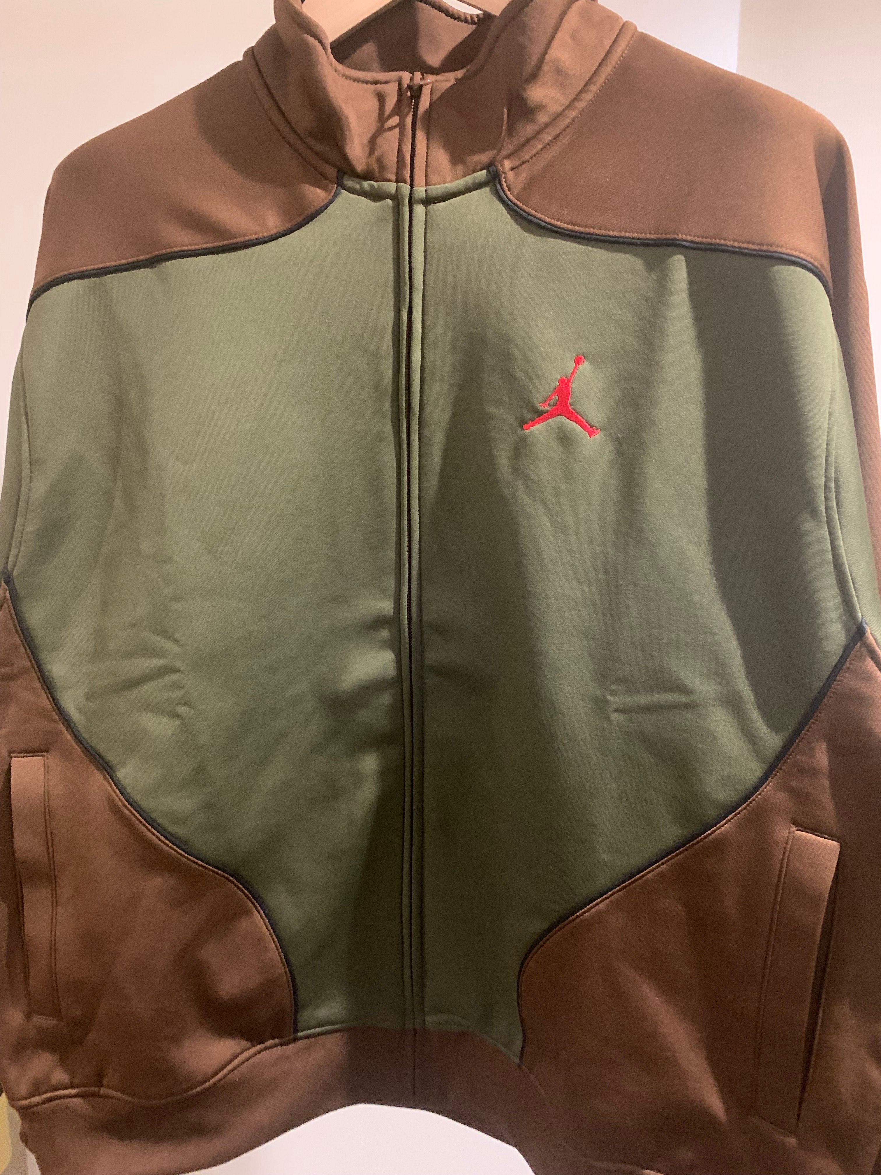 Supreme x Jordan Tricot Track Jacket "Brown"