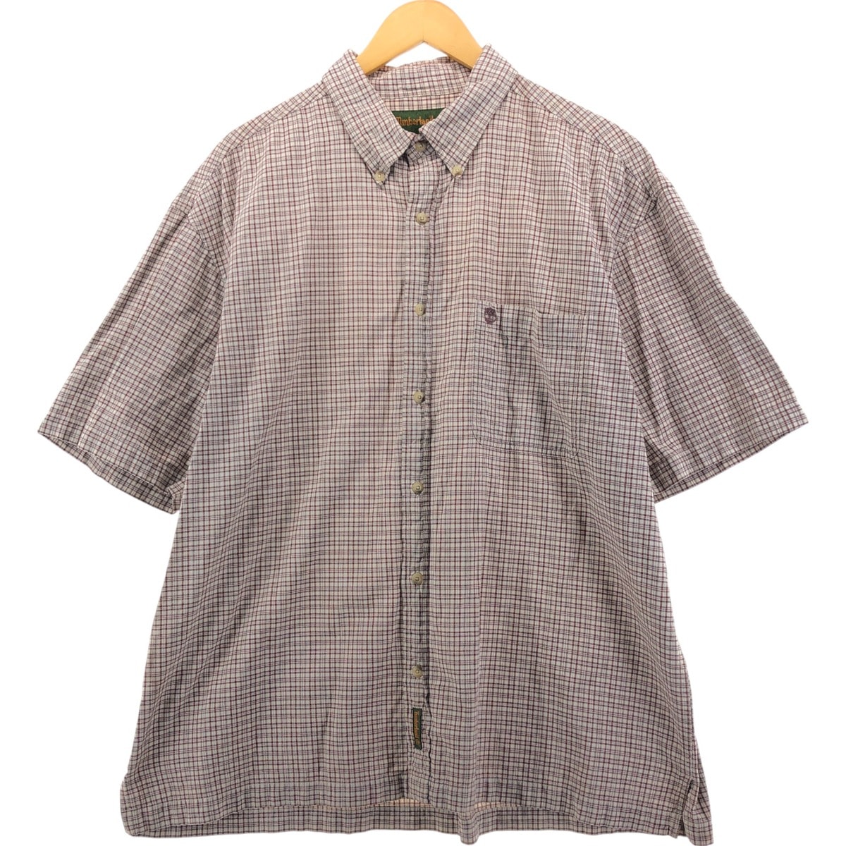 古着 90~00年代 ティンバーランド Timberland 半袖 ボタンダウン チェックシャツ ボックスシャツ メンズXL相当 ヴィンテージ/eaa543760