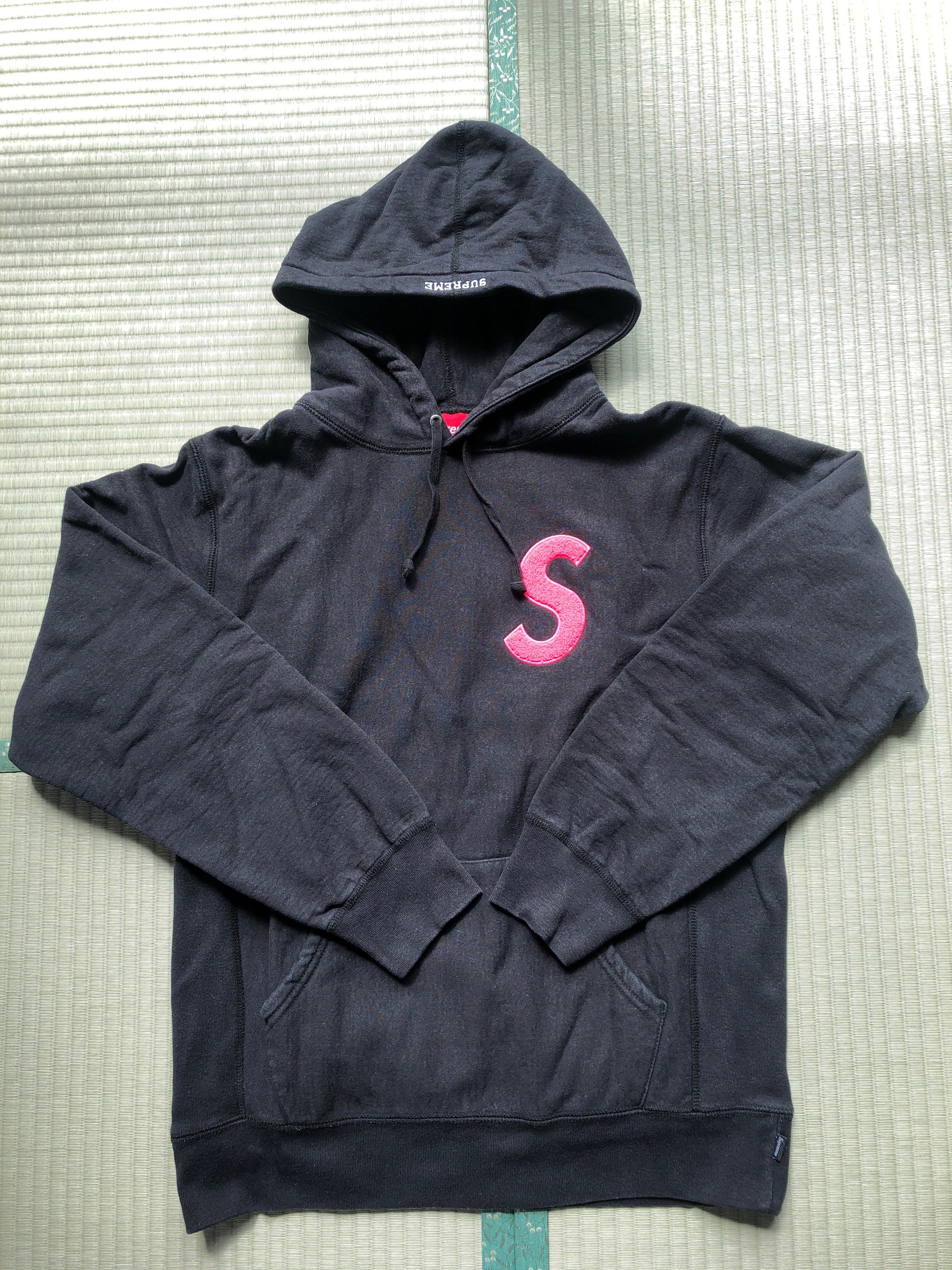 Supreme S Logo Hooded Sweatshirt "Black" (19FW)
