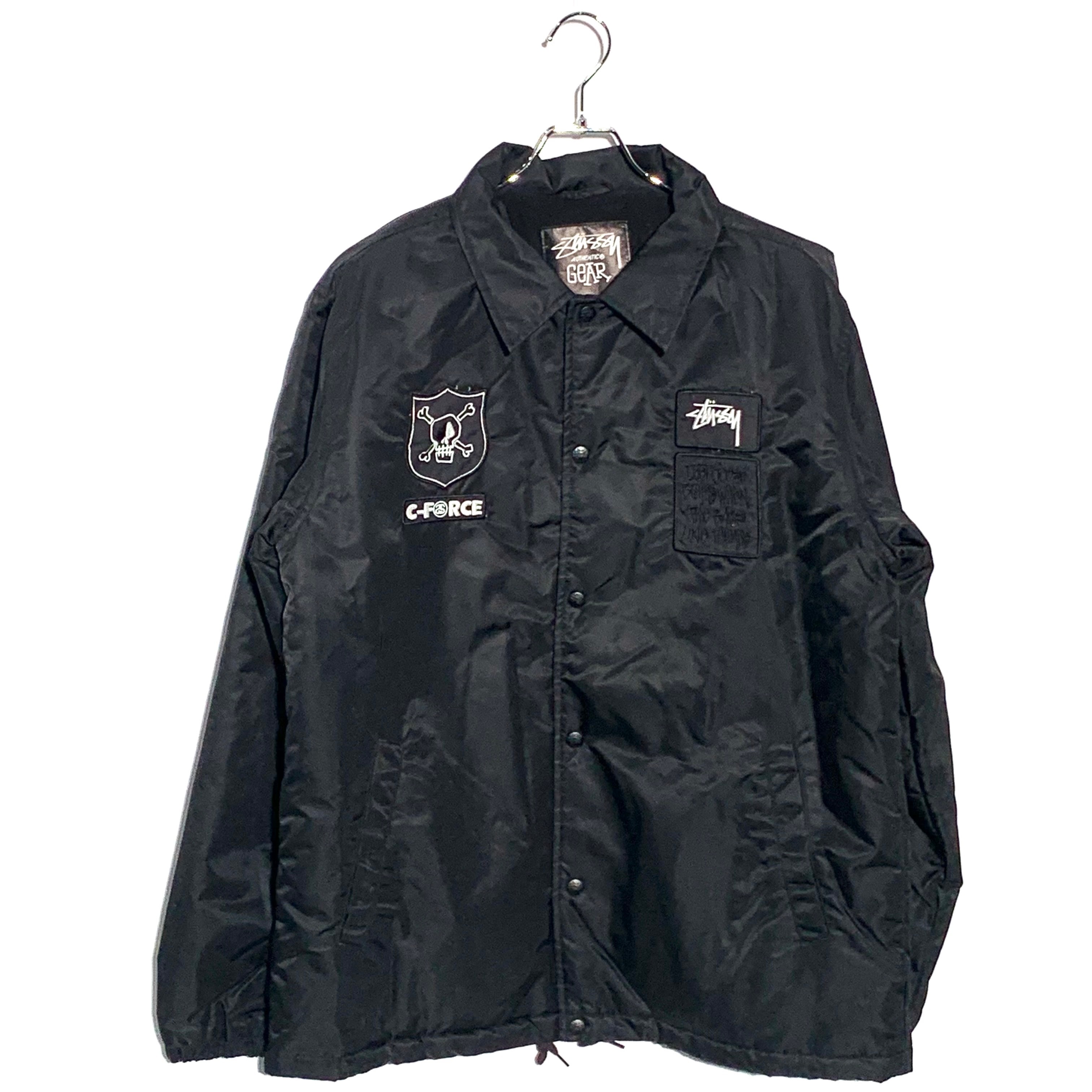 STUSSY C-FORCE PADDED NYLON COACH JACKET Black