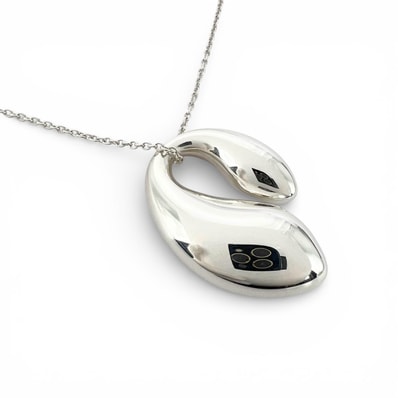 TIFFANY&Co. ティファニー エルサ・ペレッティ ネックレス シルバー925 シルバー レディース ダブルティアドロップ【中古】