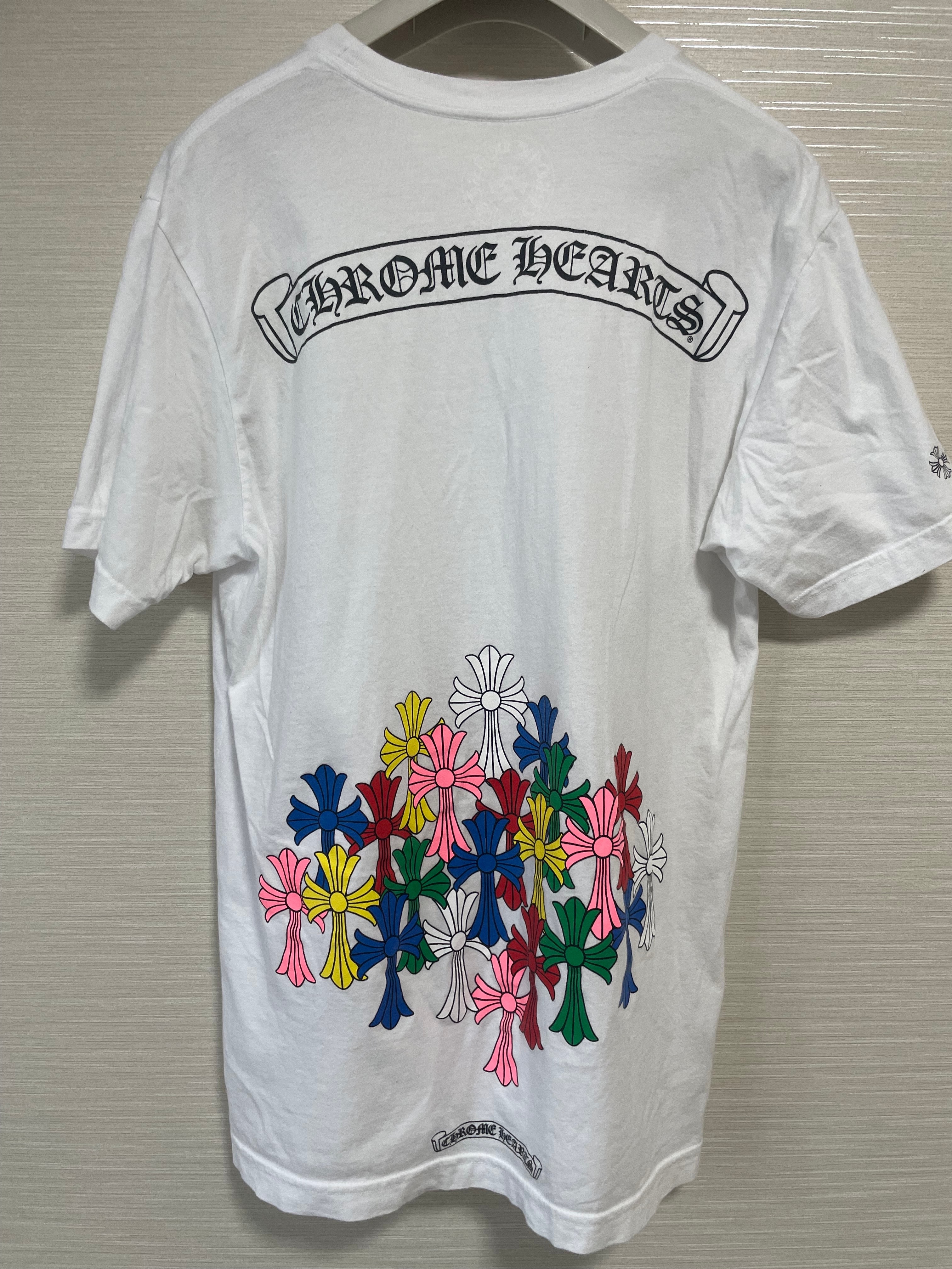 Chrome Hearts Cemetery Cross T-Shirt "White/Multicolor"