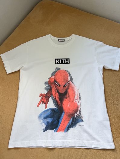 Marvel x Kith Spider-Man Action Vintage Tee "White"