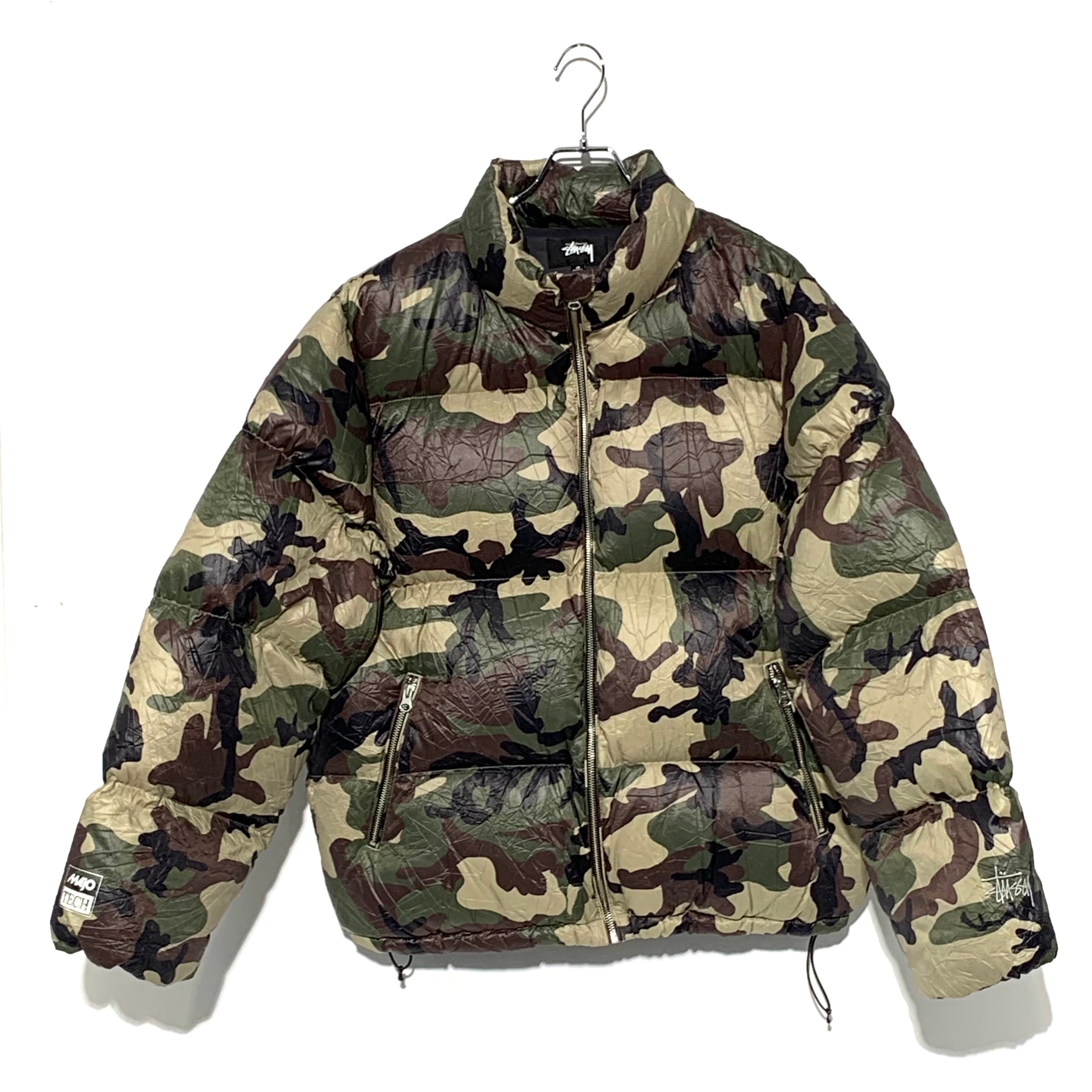 Stussy Down Puffer Wrinkled Nylon "Woodland Camo"