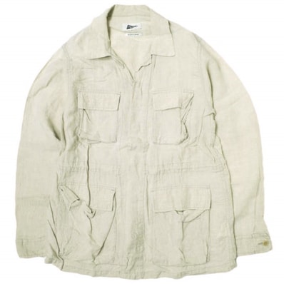 Pilgrim Surf+Supply ピルグリム サーフ+サプライ 日本製 Olivia Relaxed Linen Army Jacket リラックスリネンアーミージャケット 37-18-0126-791 1 NATURAL BEAMS M-65