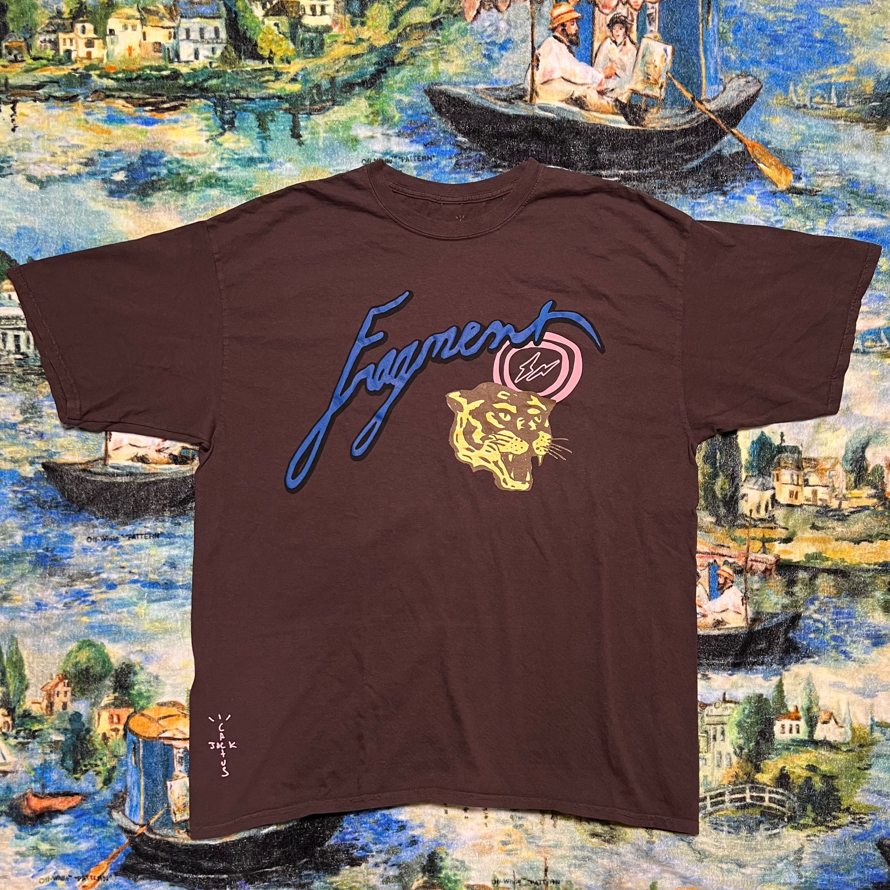Travis Scott Cactus Jack For Fragment Icons Tee "Brown"