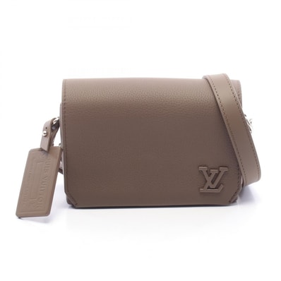 ルイ・ヴィトン LOUIS VUITTON ファストライン ウェアブル ウォレット LVアエログラム モカ ショルダーバッグ バッグ レザー レディース グレー系 M11484 【中古】