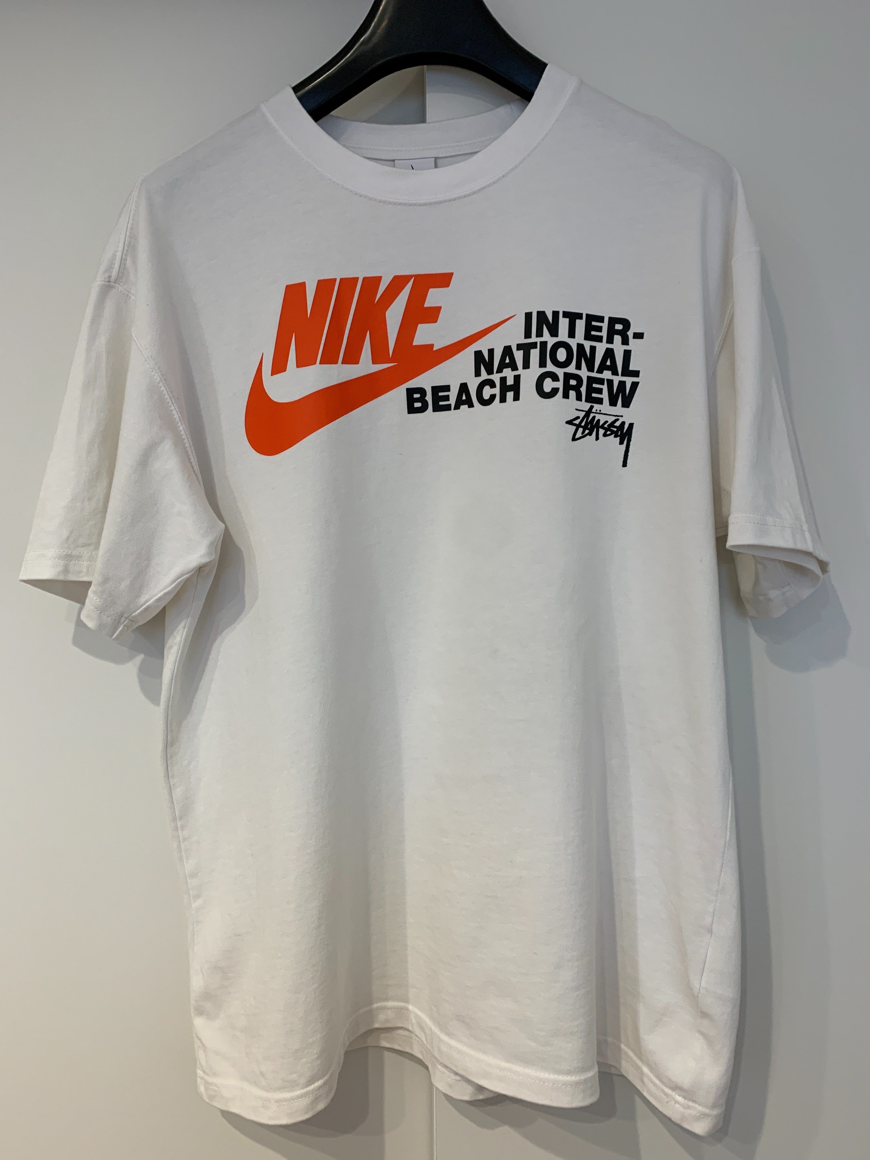 Nike x Stussy International Beach Crew T-Shirt "White"