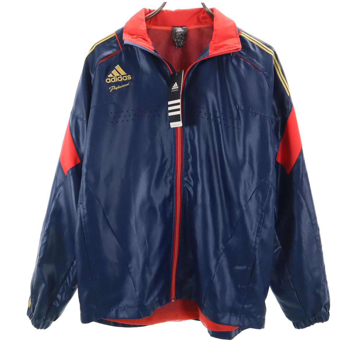 未使用 adidas アディダス ジップジャケット S ネイビー系 裏メッシュ