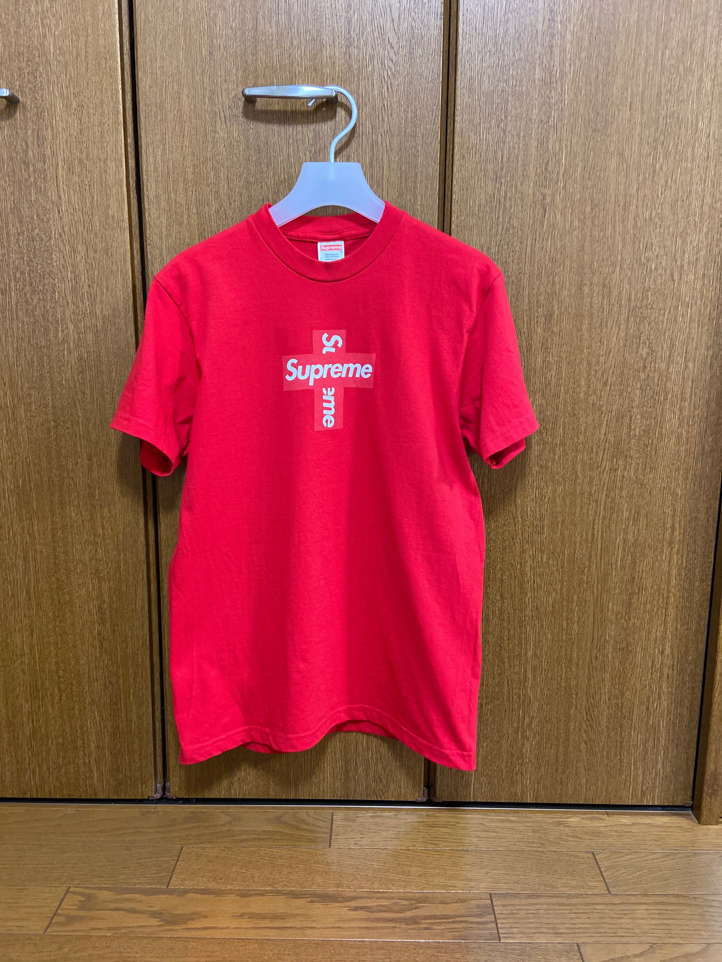 Supreme Cross Box Logo Tee "Red"