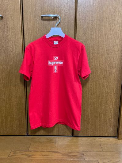 Supreme Cross Box Logo Tee "Red"