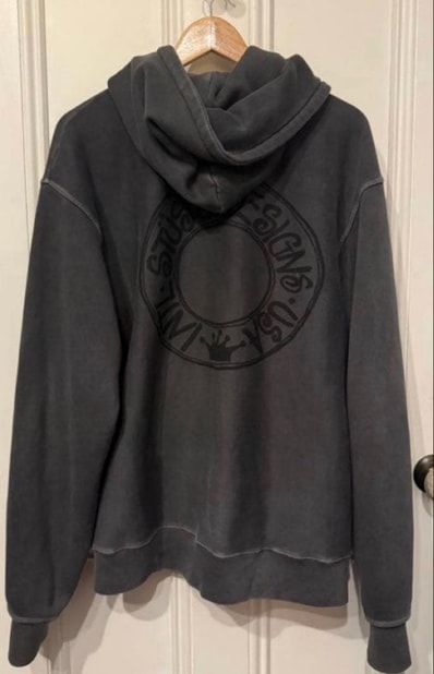 Stussy Buana Pigment Dyed Zip Hoodie "Black" (FA24)