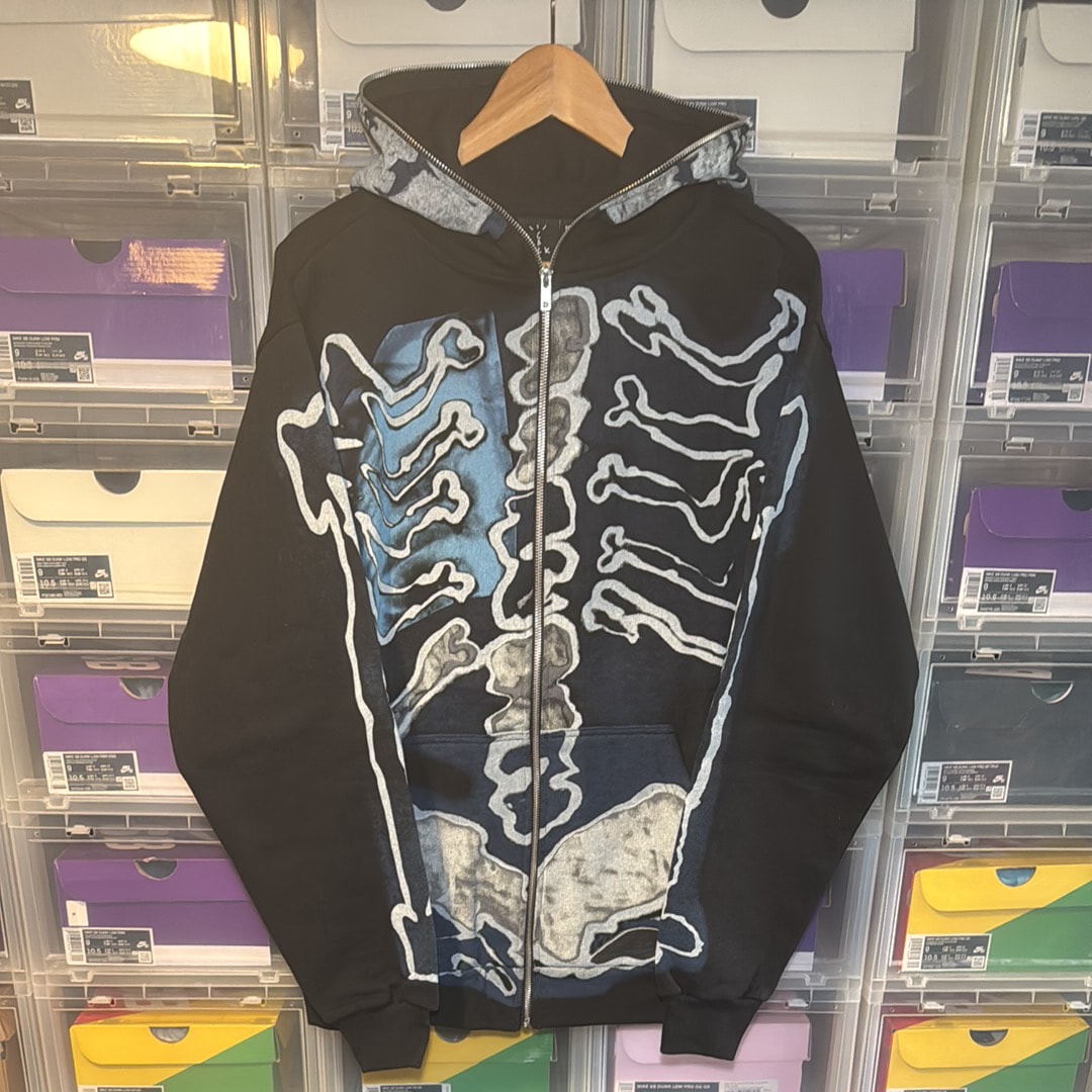 Travis Scott Cactus Jack For Fragment Skeleton Graffiti Full Zip