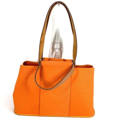 エルメス HERMES カバックエランPM カバックエラン PM ショルダーバッグ カバン 肩掛け トートバッグ キャンバス/レザー O□刻 オレンジ