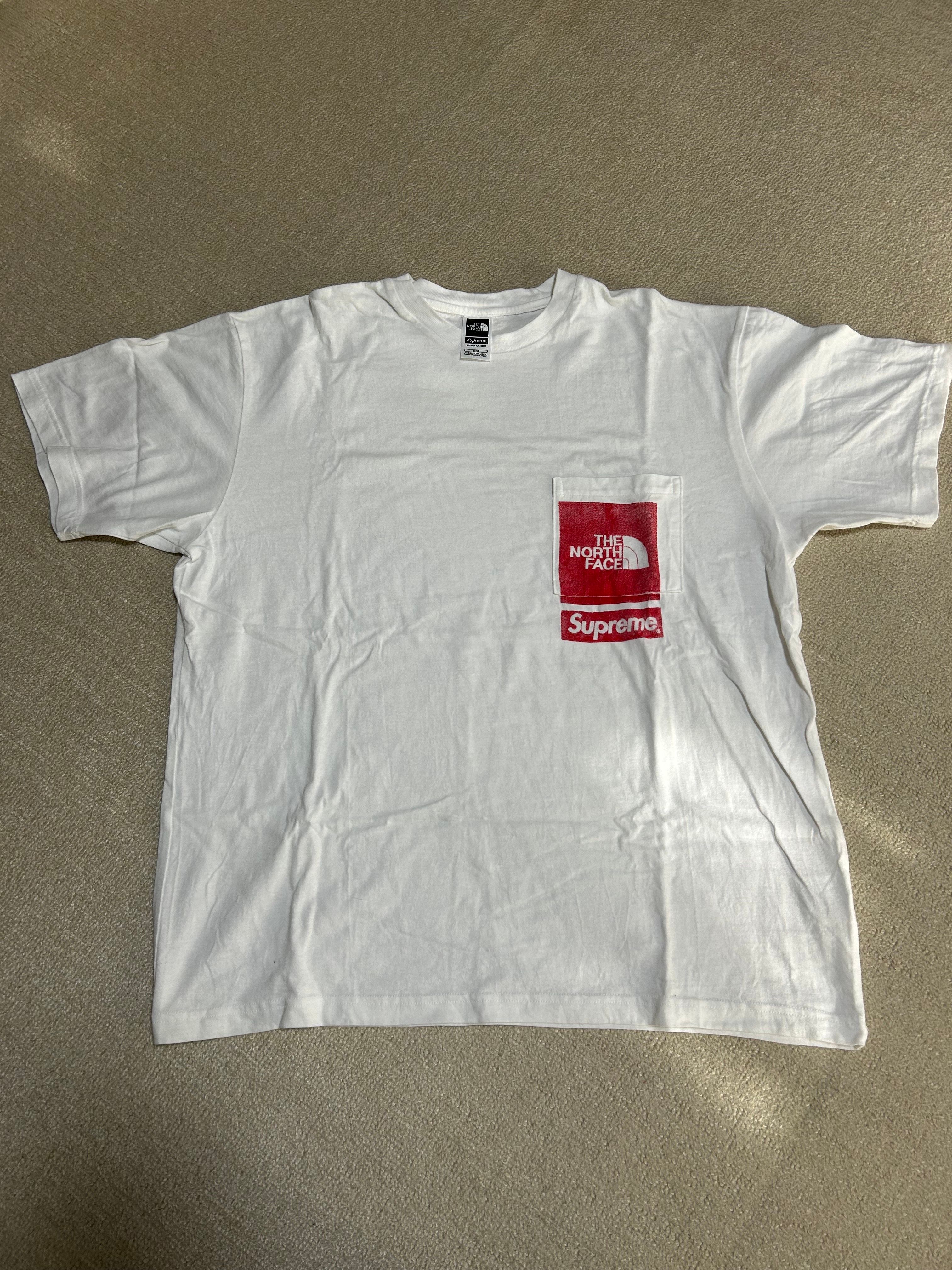Supreme x The North Face Printed Pocket Tee "White"