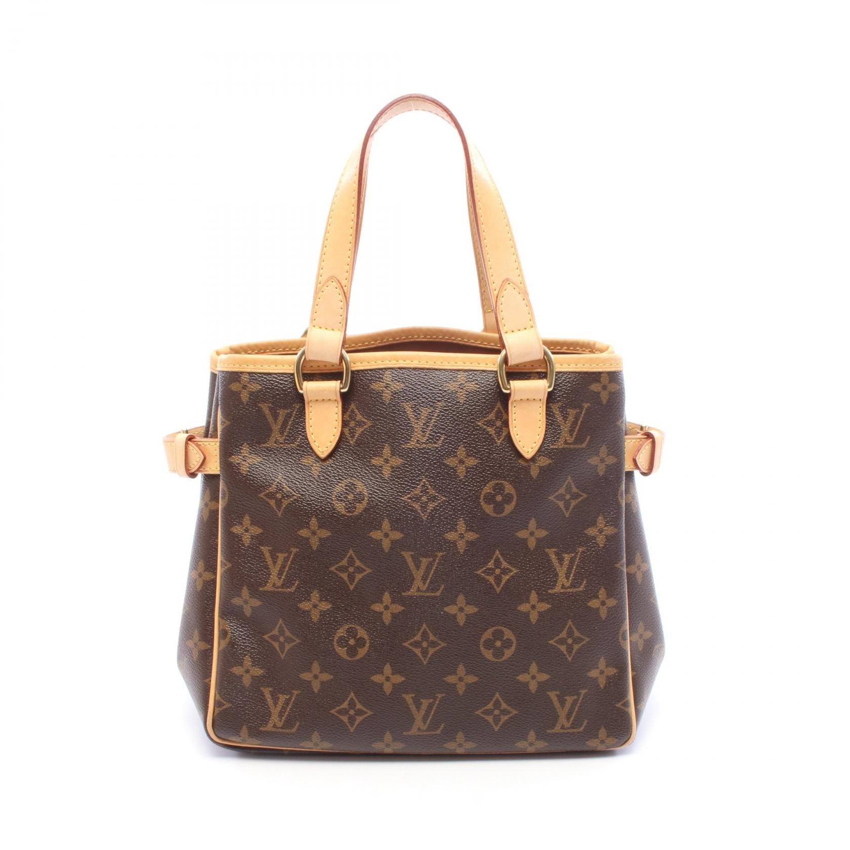 ルイ・ヴィトン LOUIS VUITTON バティニョール ハンドバッグ バッグ PVCコーティングキャンバス レザー モノグラム レディース ブラウン系 M51156 【中古】