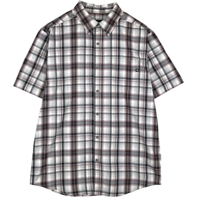 古着 マーモット Marmot チェック柄 半袖 ポリシャツ メンズM相当/eaa655894