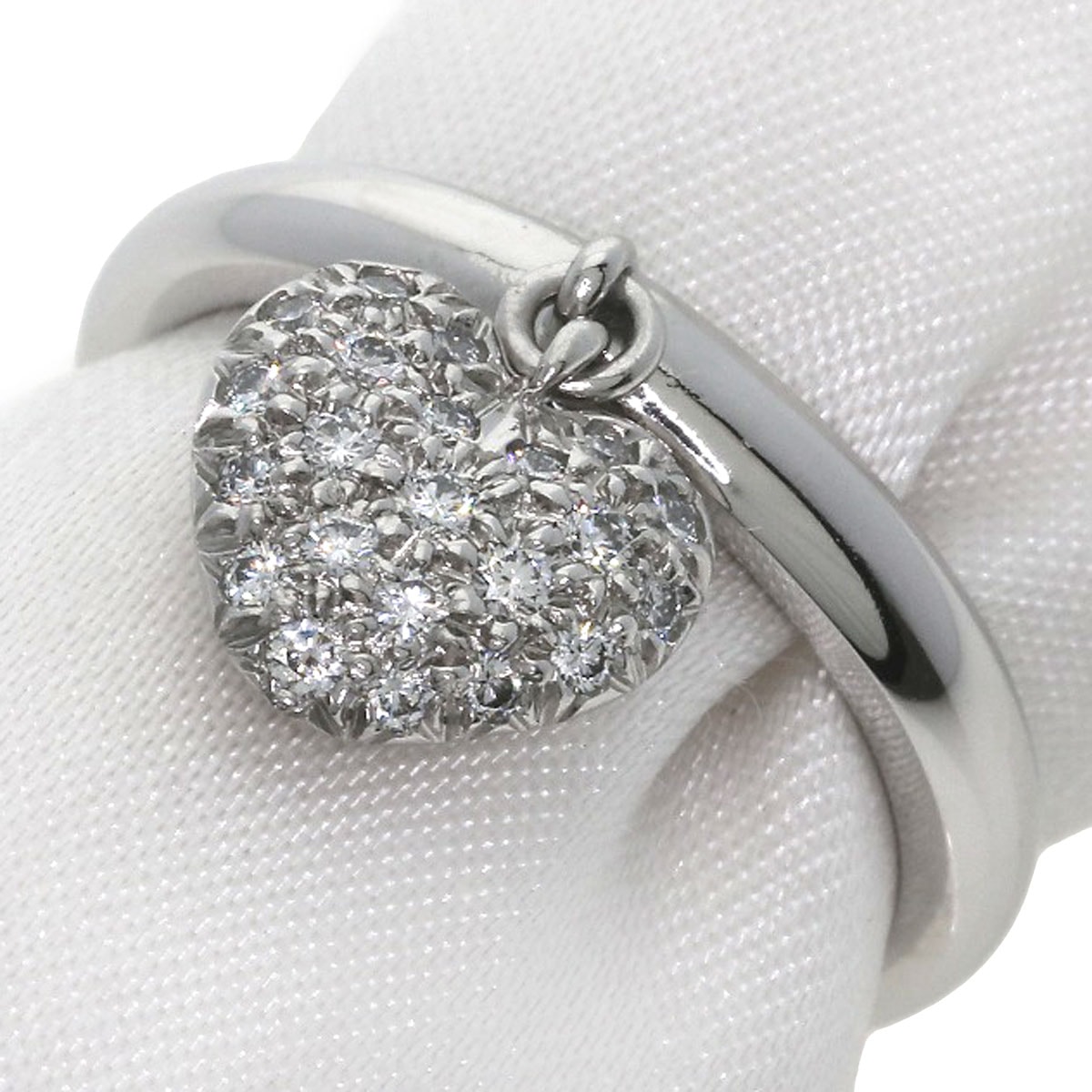 TIFFANY&Co. ティファニー センチメンタルハート ダイヤモンド リング・指輪 PT950 レディース [中古]