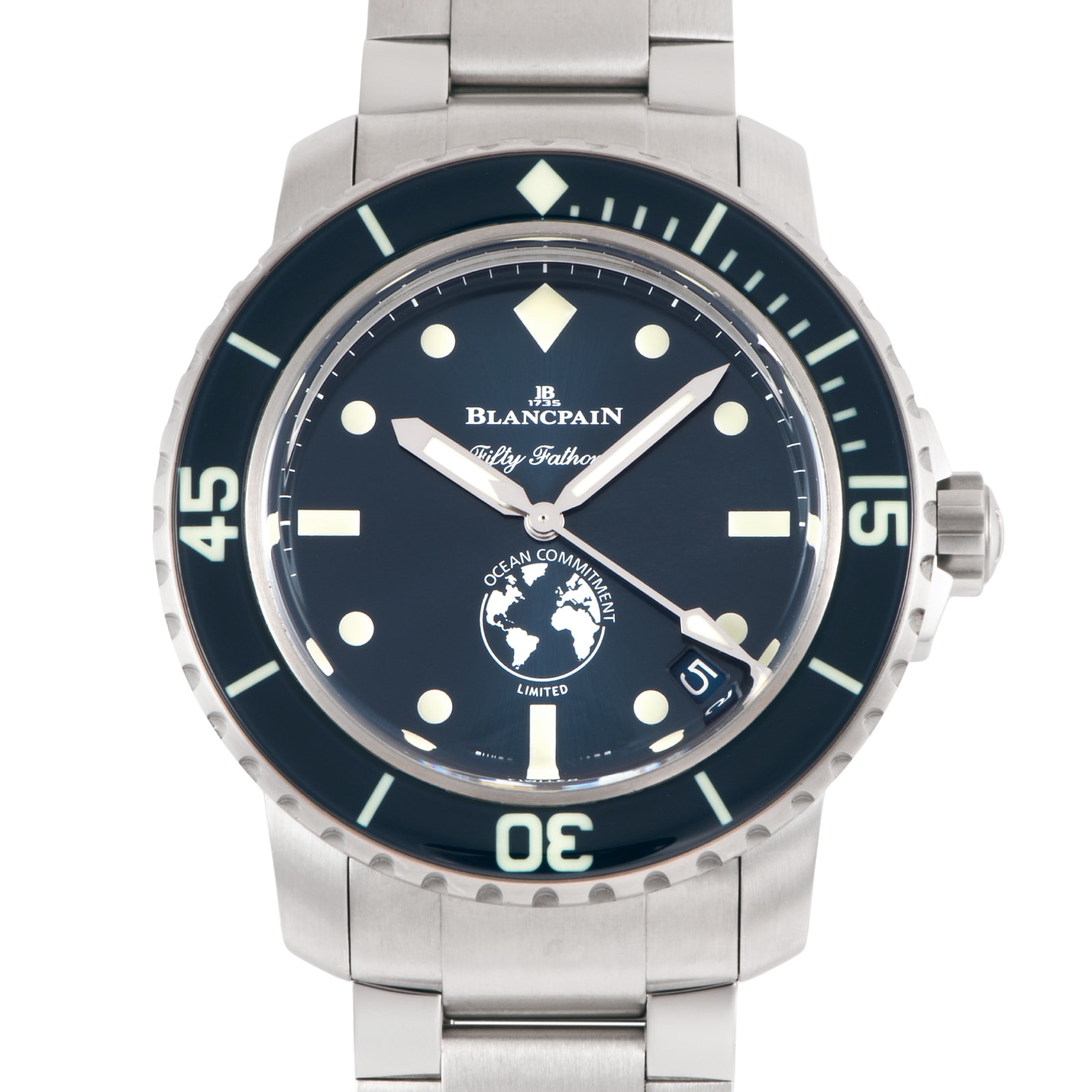 Blancpain ブランパン フィフティファゾムス III オーシャン コミットメント 世界250本限定 5008-11B40-NAOA ステンレススチール【中古】