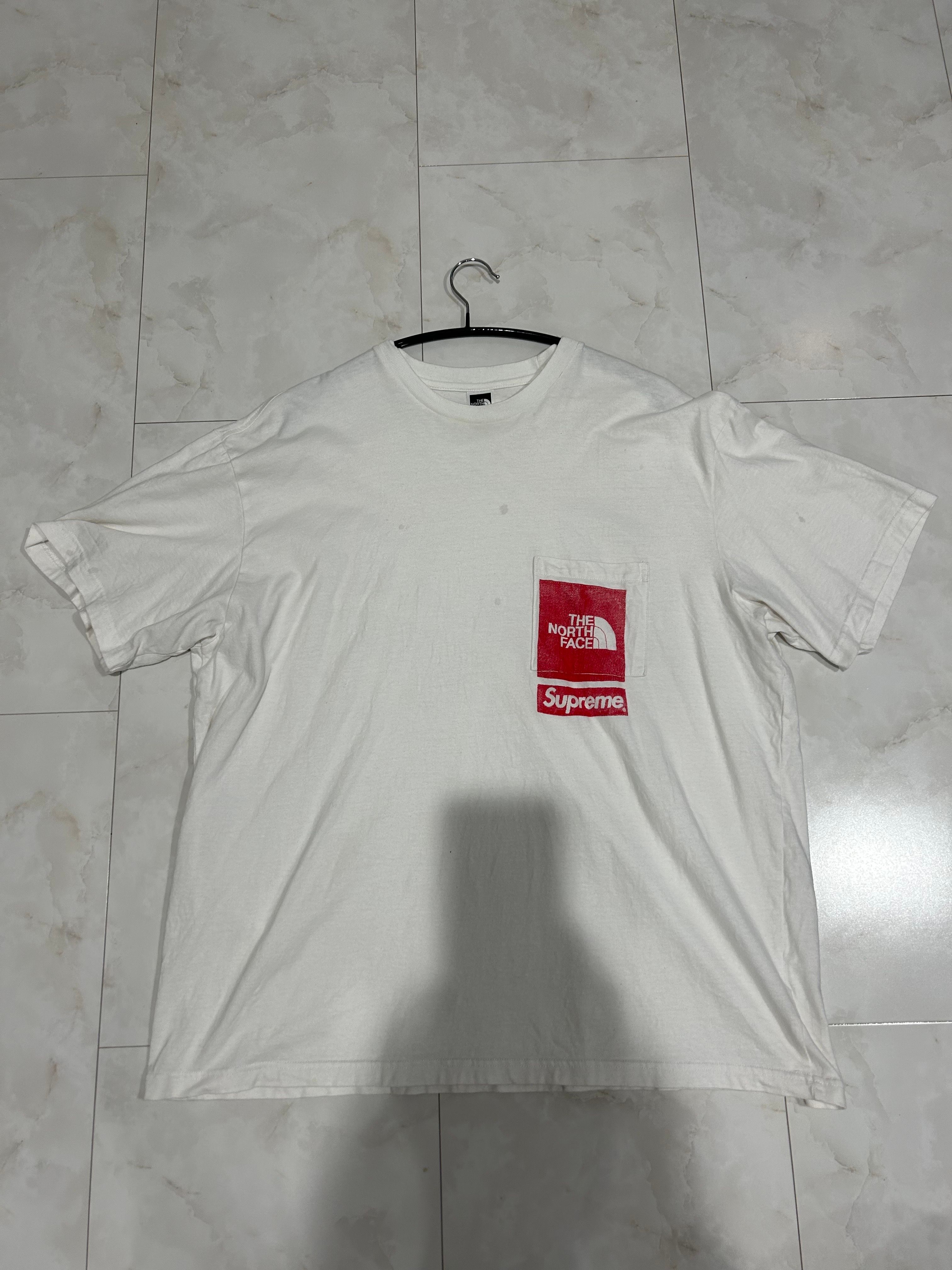 Supreme x The North Face Printed Pocket Tee "White"