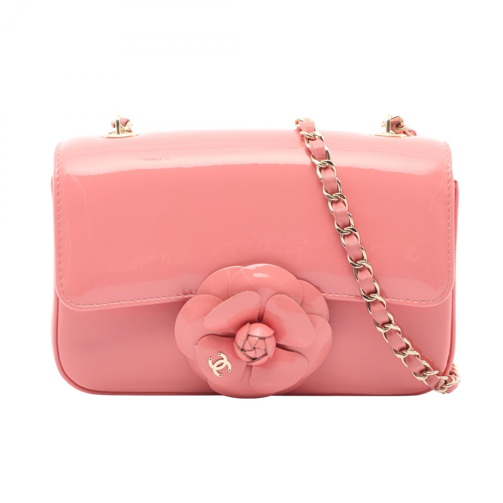 C (やや傷や汚れあり)】シャネル CHANEL カメリア ショルダーバッグ