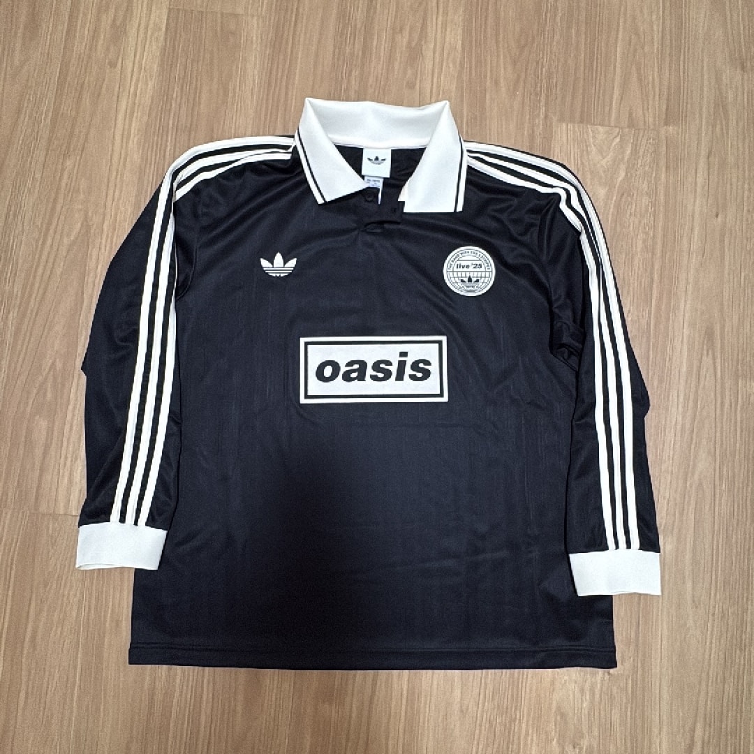 adidas x Oasis Tour Jacquard Jersey "Black/Cream White"