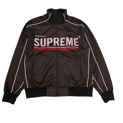 Supreme World Famous Jacquard Track Jacket "Black"