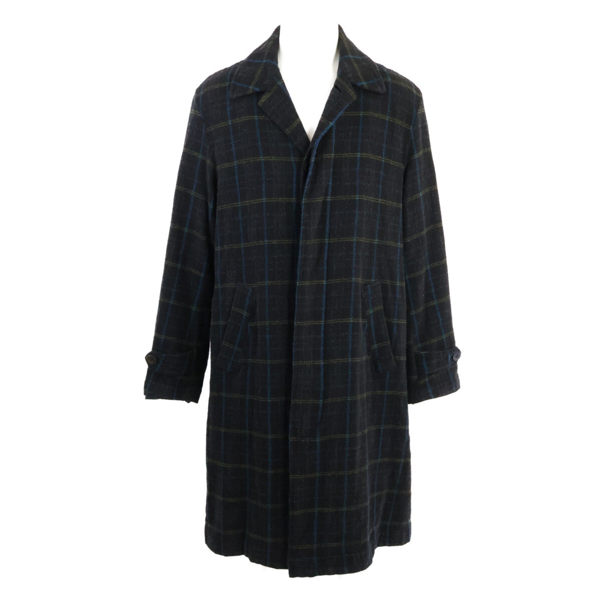 アンダーカバー UCZ4301-2 チェック 切替縮絨 ロング 2
