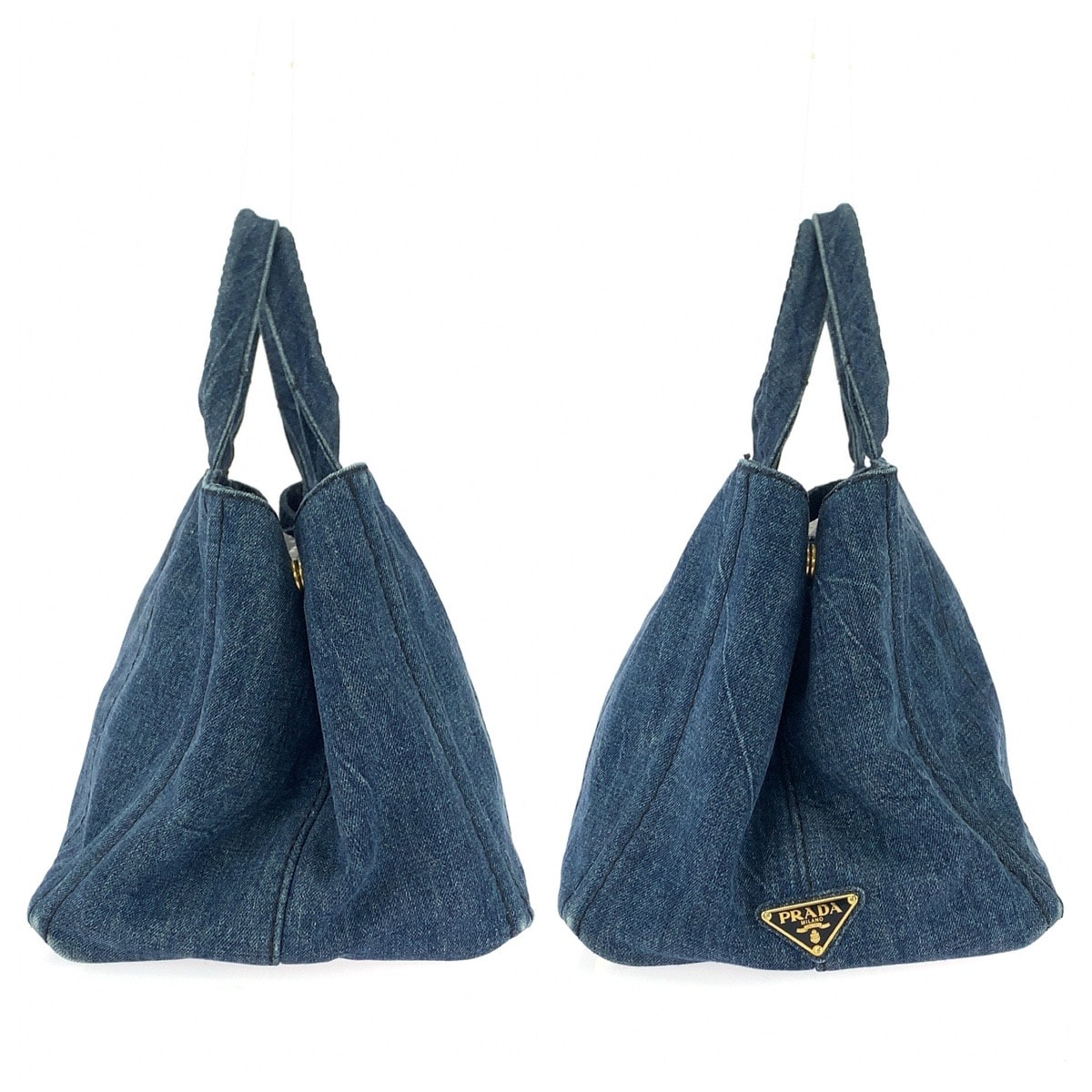 B (目立った傷や汚れなし)】美品 PRADA プラダ カナパ 三角ロゴ