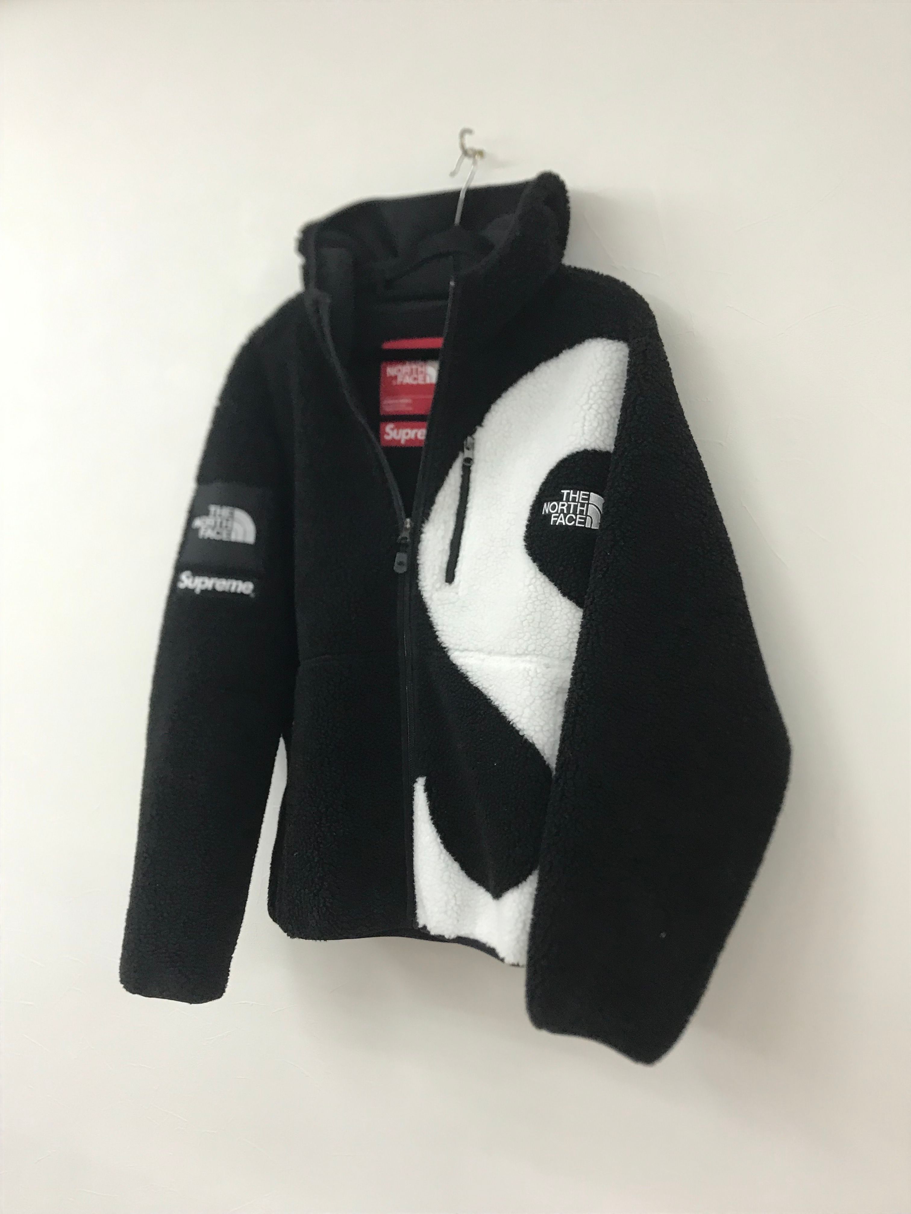 Supreme x The North Face S Logo Hooded Fleece Jacket "Black"