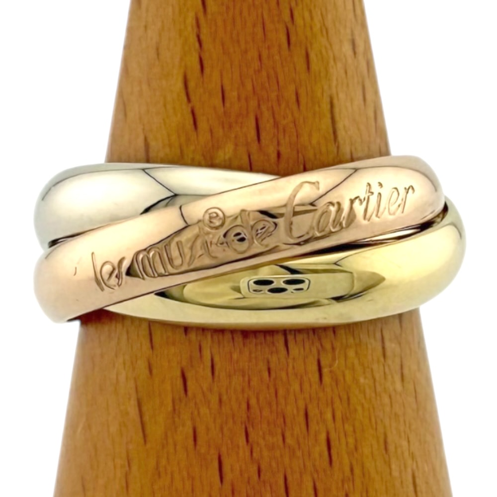 カルティエ トリニティ リング 指輪 11.5号 18金 K18イエローゴールド レディース CARTIER  中古
