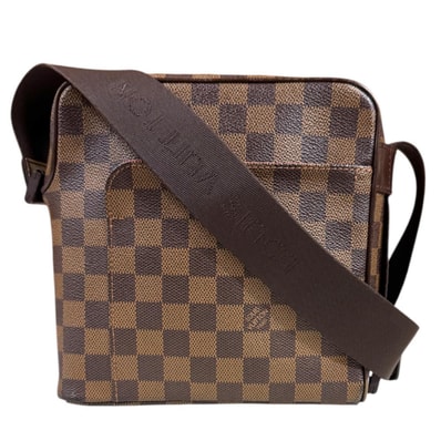 ルイヴィトン オラフPM ダミエ ショルダーバッグ ダミエキャンバス N41442 ブラウン レディース LOUIS VUITTON 中古