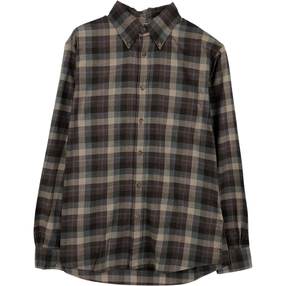 古着 ブルックスブラザーズ Brooks Brothers Est.1818 REGENT 長袖 ボタンダウンチェックシャツ メンズM相当/eaa665981