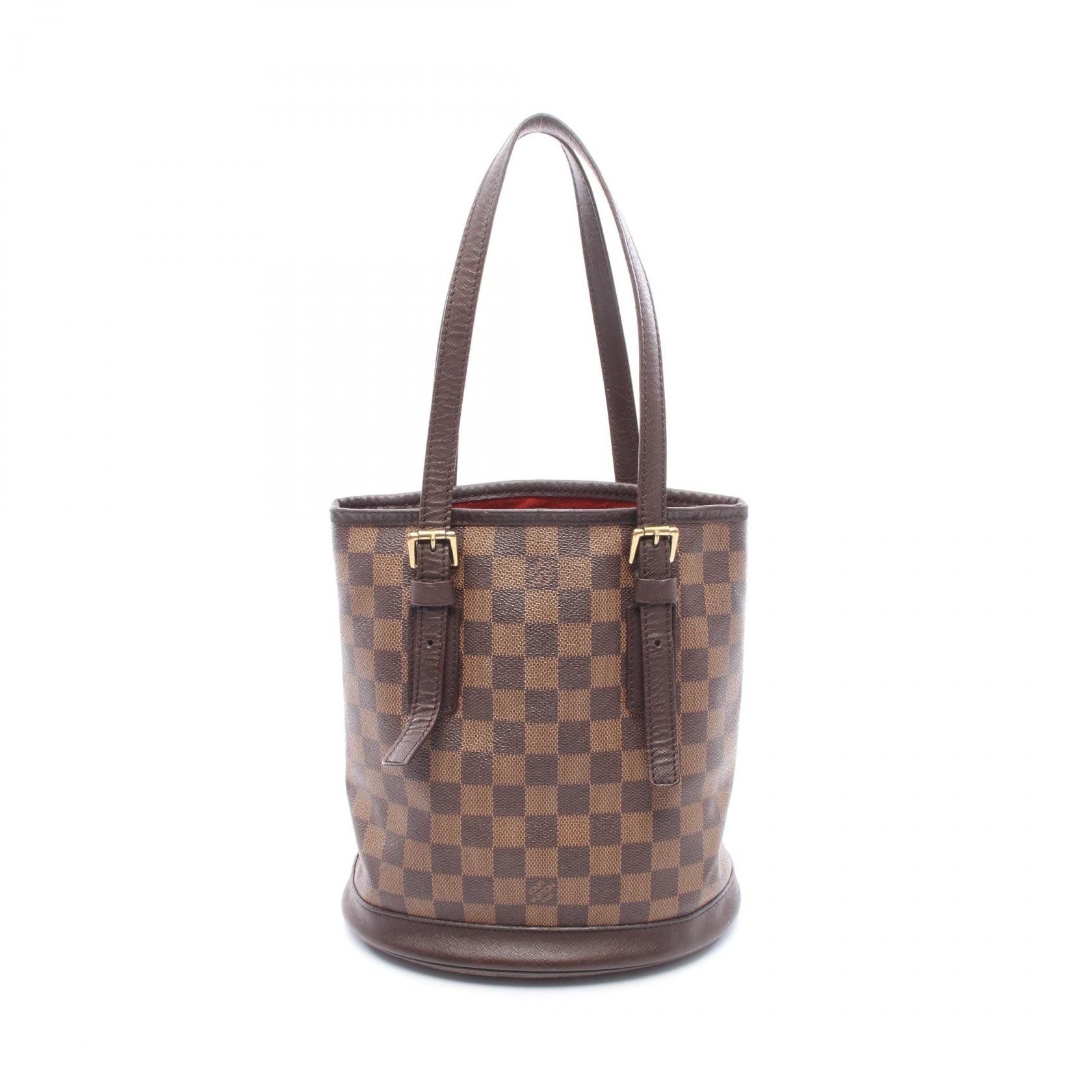 ルイ・ヴィトン LOUIS VUITTON マレ ダミエエベヌ トートバッグ バッグ PVCコーティングキャンバス レザー ダミエ エベヌ レディース ブラウン系 N42240 【中古】