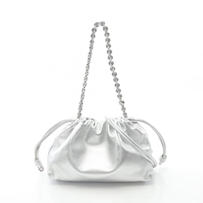 ロエベ LOEWE フラメンコパース ミディアム ショルダーバッグ バッグ レザー レディース シルバー系 A411FCRX471160 【新品】