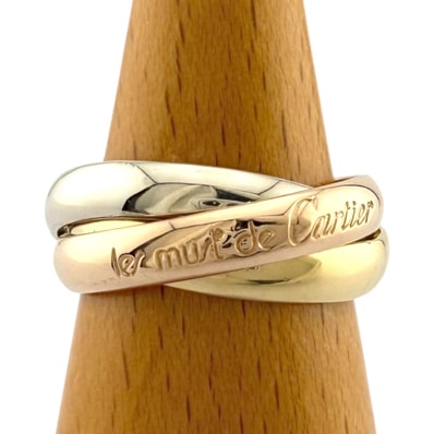 カルティエ トリニティ リング 指輪 11号 18金 K18イエローゴールド レディース CARTIER 中古