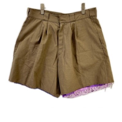 チルドレンオブザディスコーダンス 21年製 COTDPT-352B ブラウン Vintage Bandana Wide Short Pants 3