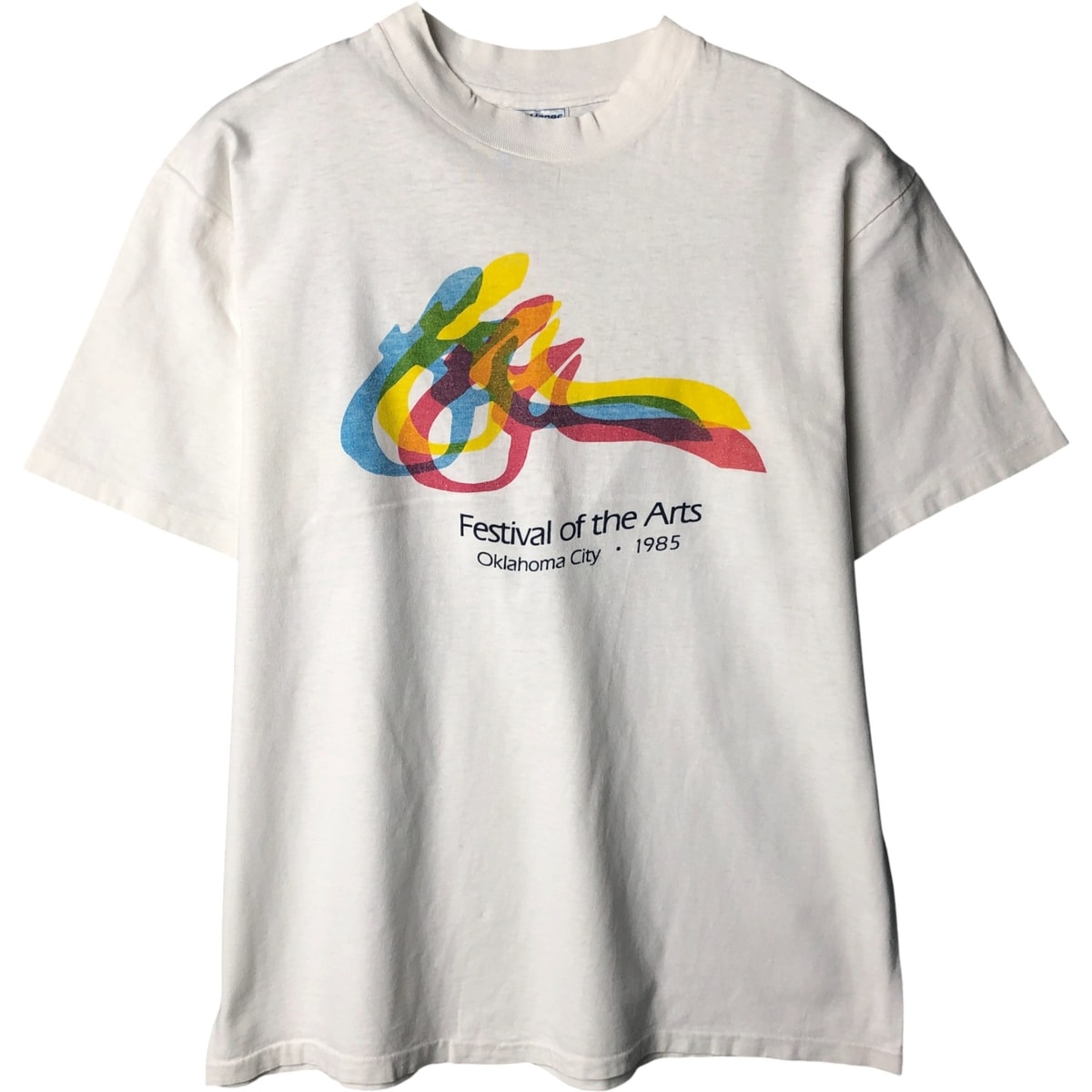 古着 80年代 ヘインズ Hanes BEEFY-T アートTシャツ USA製 メンズL相当 ヴィンテージ/eaa587023