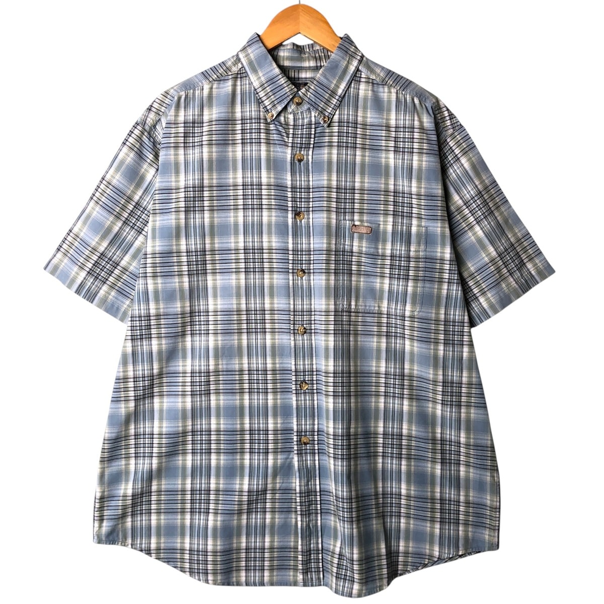 古着 カーハート Carhartt チェック柄 ボタンダウン 半袖 ワークシャツ メンズL相当/eaa576943