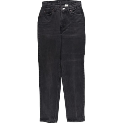 古着 90年代 リーバイス Levi's 10912-4159 SLIM FIT TAPERED LEG オレンジタブ ブラックデニム テーパードデニムパンツ USA製 レディースL(w28)相当 ヴィンテージ/eaa618927