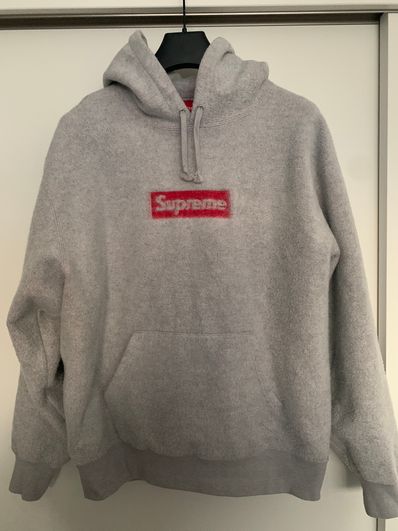 Supreme Inside Out Box Logo Hooded Sweatshirt "Heather Grey"