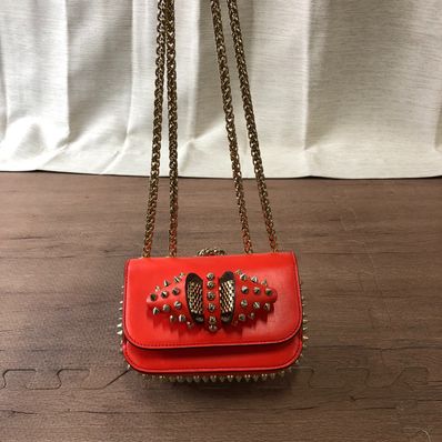 Christian Louboutin Sweet Charity Chain Shoulder "Red"